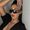 Новые женские солнцезащитные очки без оправы Y2K, сексуальные и модные солнцезащитные очки, пляжные спортивные очки для вождения
