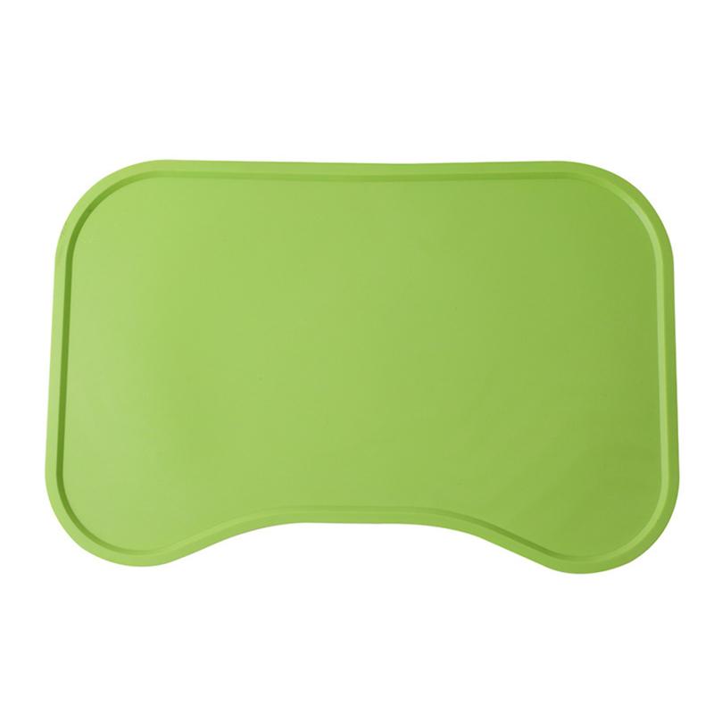 Organic silicone anti-spill waterproof easy to clean pet mat, for cats and dogs eat anti-spill, portable outdoor feeding
