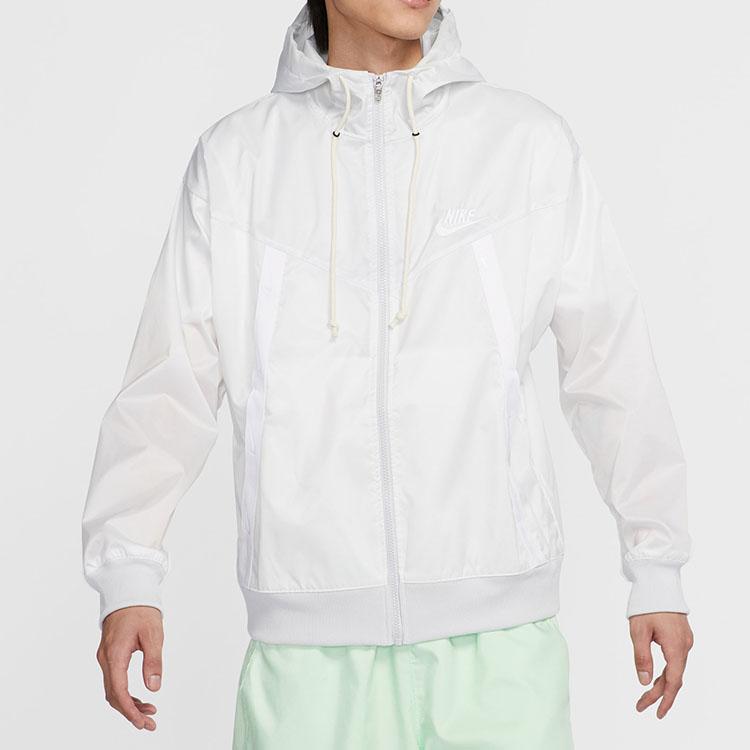 Nike Спортивная куртка Windrunner в стиле ретро, ​​мужская верхняя одежда, белая CU4514-028