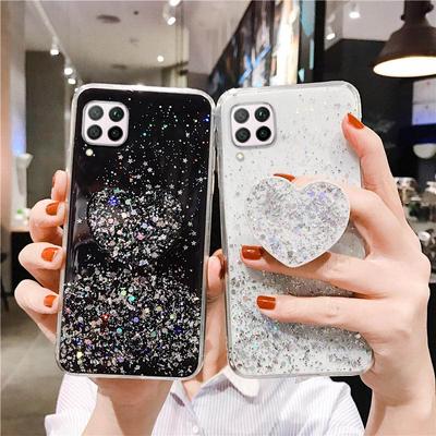 Блестящий чехол для Huawei P30 Lite Funda P40 Lite P50 Pro Nova 5t 10 Pro 9 Se 7 8 8i 7i 6 5i 5 4 3i 3e, силиконовый чехол-держатель