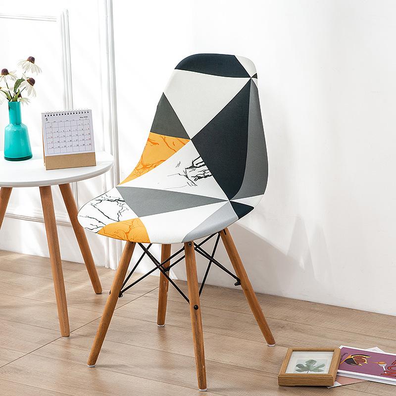 1 шт. Роскошный эластичный волокнистый чехол для стула Eames, противообрастающий съемный чехол для стула для свадьбы, столовой