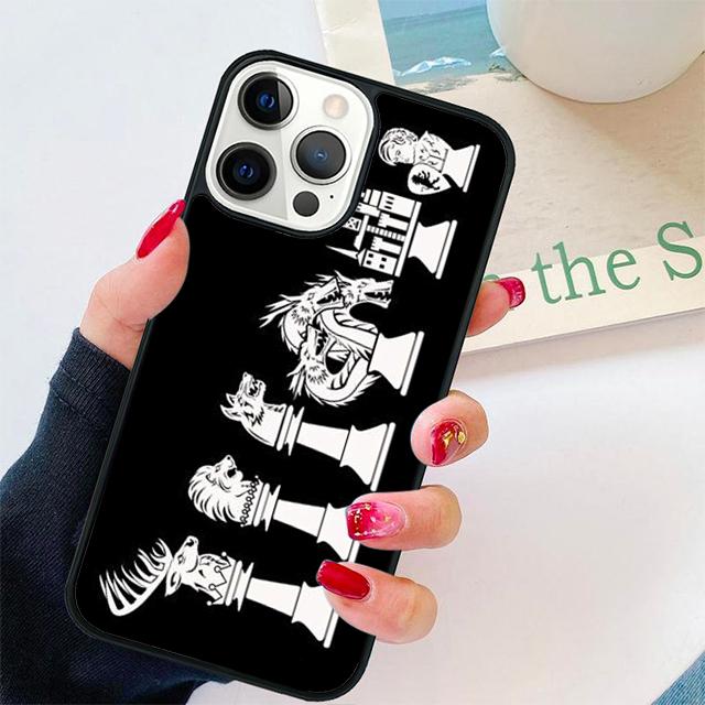 Чехол для телефона с рисунком шахматной доски Для iPhone 17 Air 15 16 14 13 12 Pro Max 11 Pro Max Plus Coque Shell