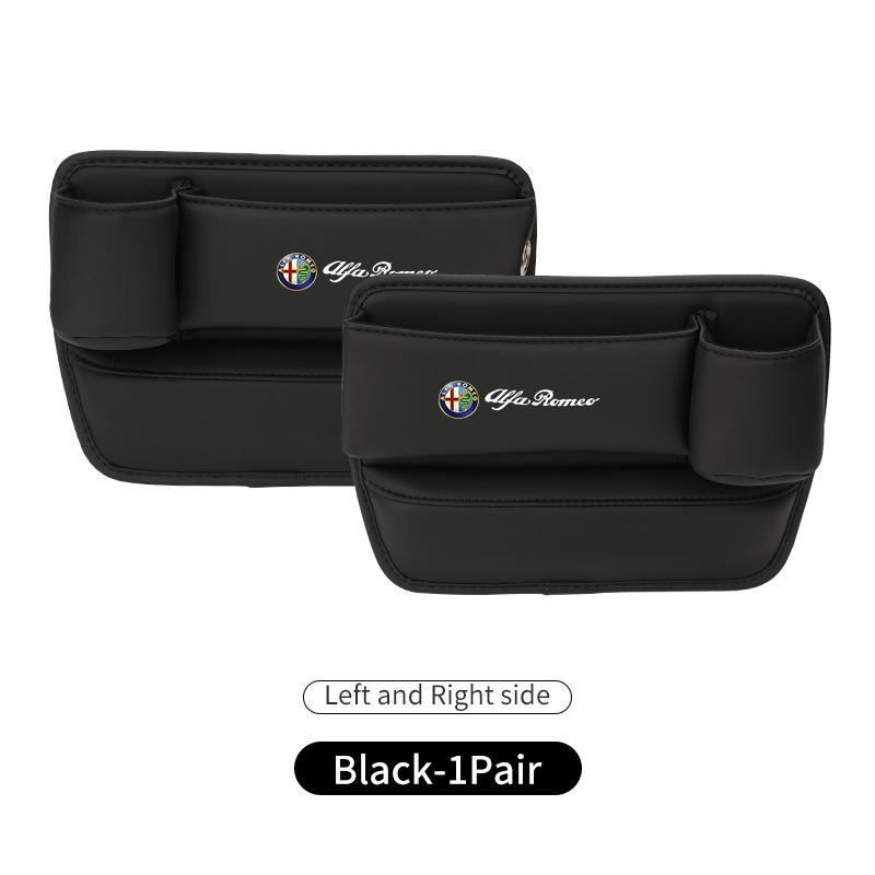 Car Seat Gap Storage Box Car Central Console Side Organizer Boxs For Alfa Romeo 159 Giulietta 156 147 Giulia Mito GT Stelvio