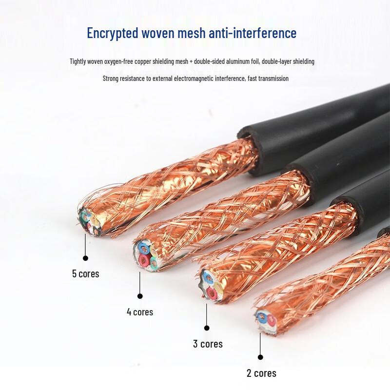 Zhengyuan RVVP Flame-Retardant Pure Copper Shielded Control Cable