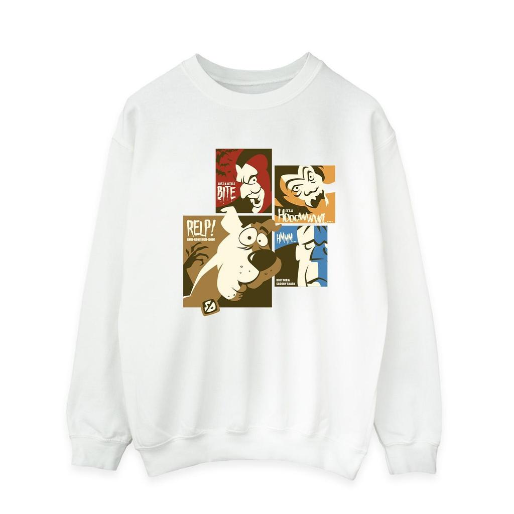 Scooby Doo Мужской свитшот с квадратными лицами