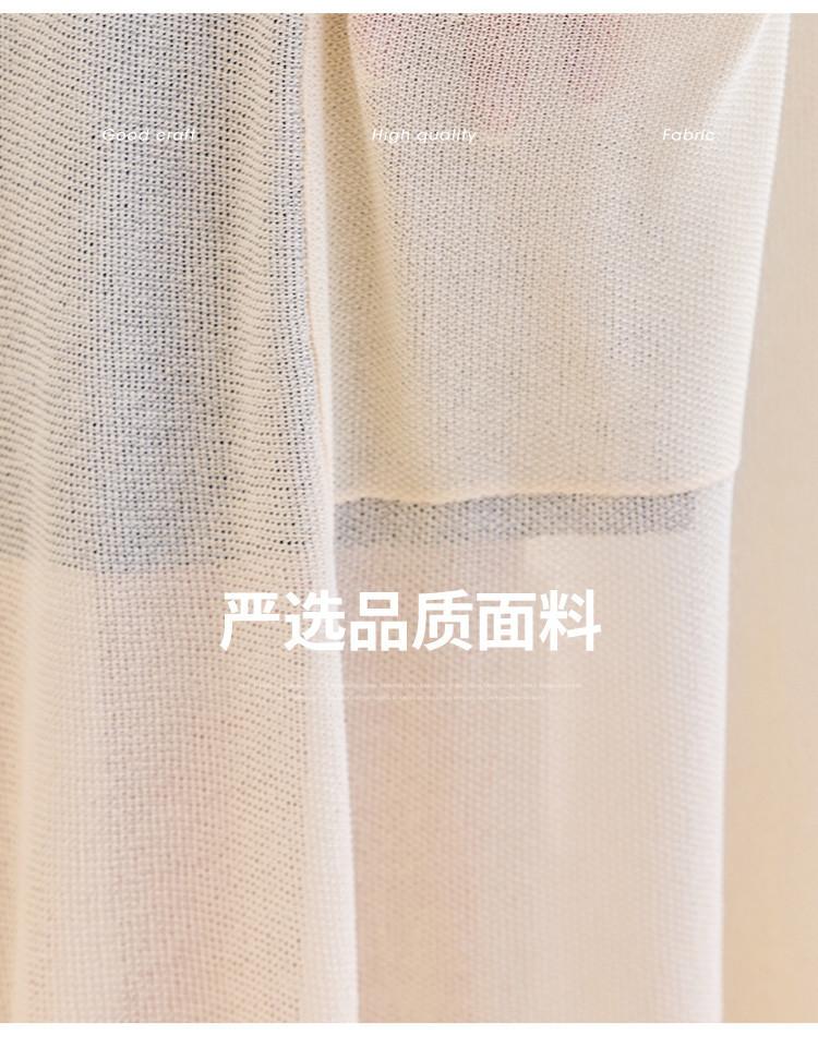 Thin [Lightweight Breathable Knitted Sweater] 26 year thin air-conditioned cardigan for women, paired with a medium to long women's jacket