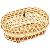 Manyo Made In Japan White Bamboo Bento (Manyo) Basket, Oval, 21-132