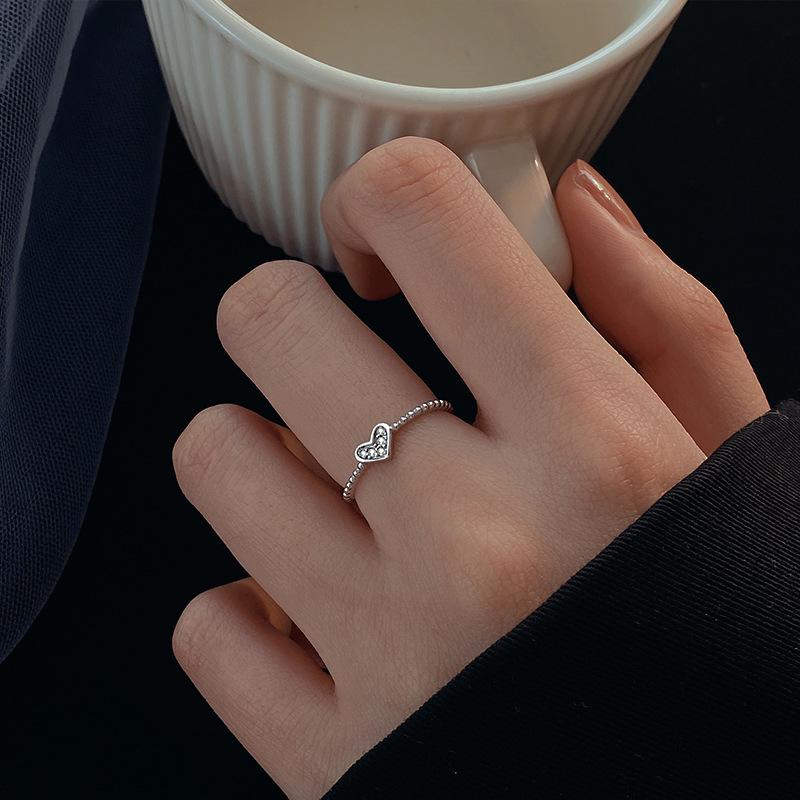 Изысканное золотое разомкнутое кольцо: Японский и корейский стиль, тонкое кольцо с бриллиантами, штабелируемые и элегантные украшения для пальцев