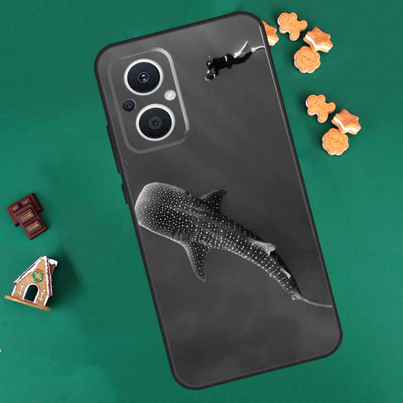 Милый Чехол с Океанским Китом и Рыбой для OPPO Reno 14 F 13 12 11 10 Pro 8T 8 7 Lite Чехол для OPPO Find X8 X6 X5 X9 Pro Coque