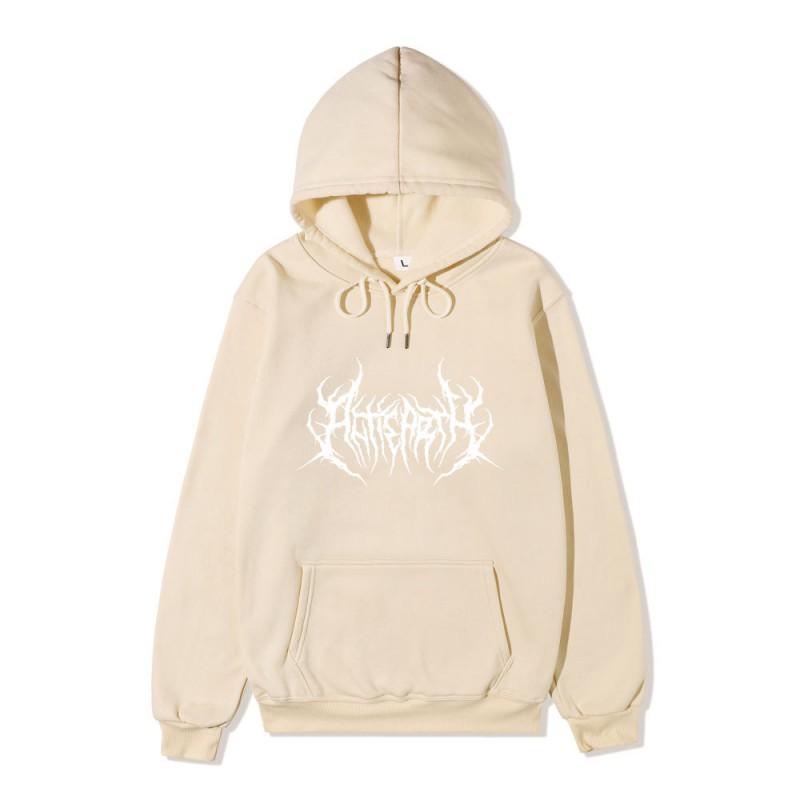 Unisex Gothic Hoodie Oversized Streetwear Hip Hop Harajuku Style Cotton Long Sleeve Sweatshirt Teens