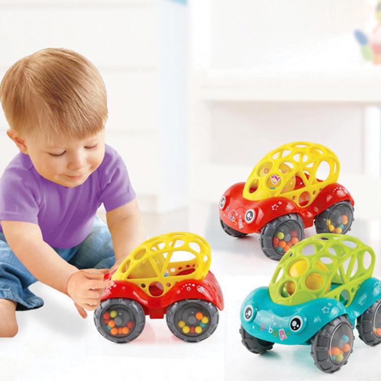 Погремушка для новорожденных Bobo Car 3-12 месяцев Мягкая резиновая игрушка для малышей