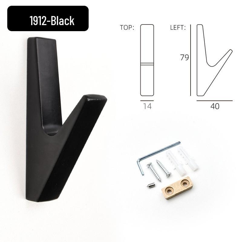 Nordic Aluminum Alloy Coat Hook for Bedroom and Entrance Hall