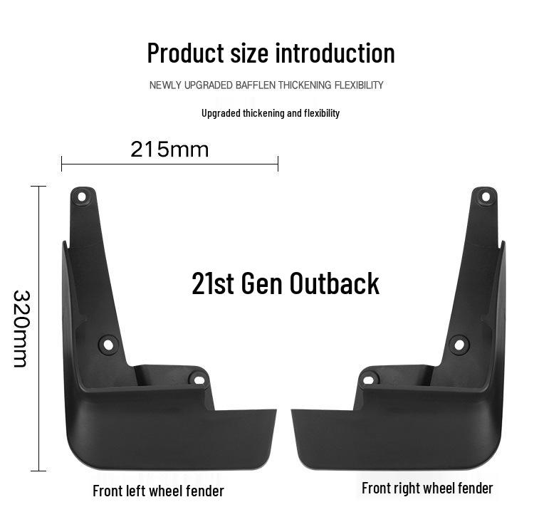 Кожаный грязезащитник колеса автомобиля Subaru Outback