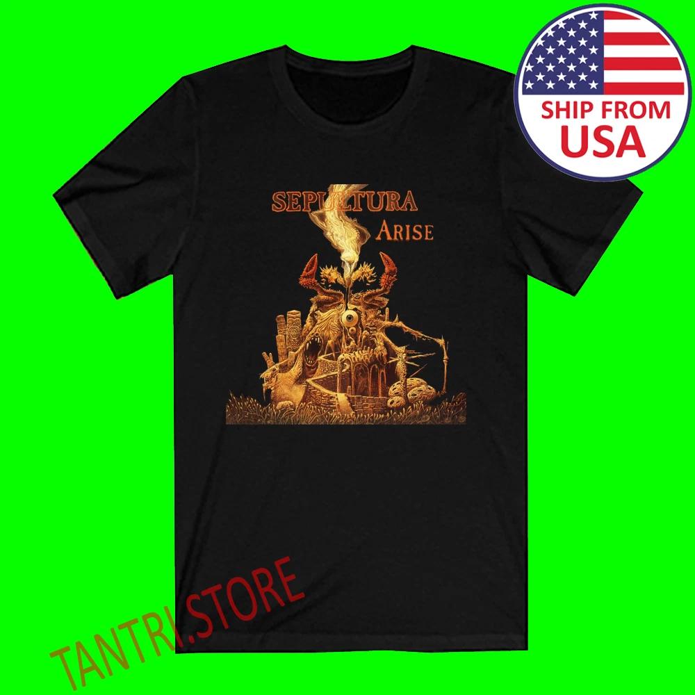 Sepultura Arise Men's Black Size S to 3XL