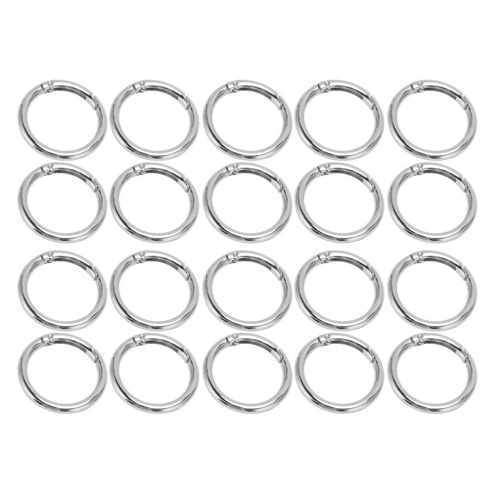 20pcs 40MM Spring O Rings Gold Snap Clips Jewelry Tools Snap Hooks Pet Chains