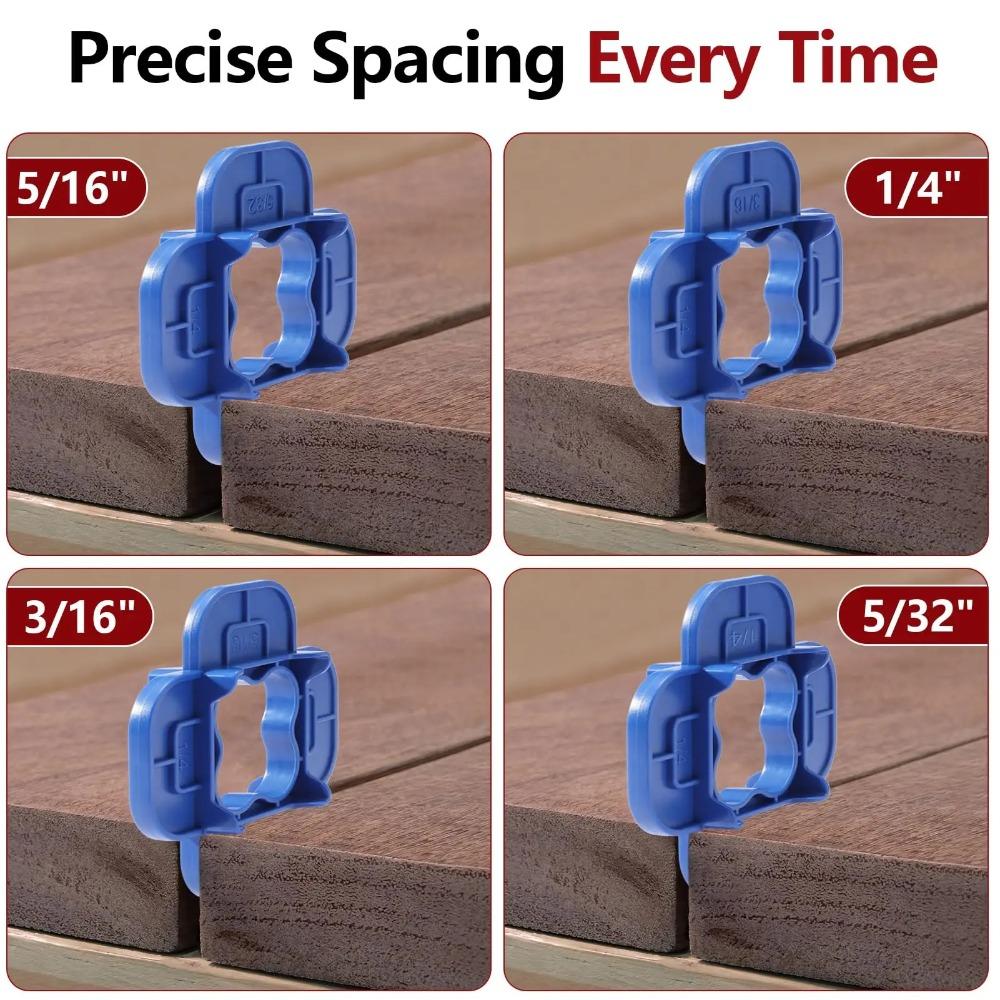 1/4/6Pcs Thickened 4-in-1 Multi-Size Deck Spacer Tool Decking Board Spacers Lawn Garage Garden