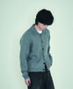 GRAPH PLATFORM Minimal Ribbed Collar Cardigan
