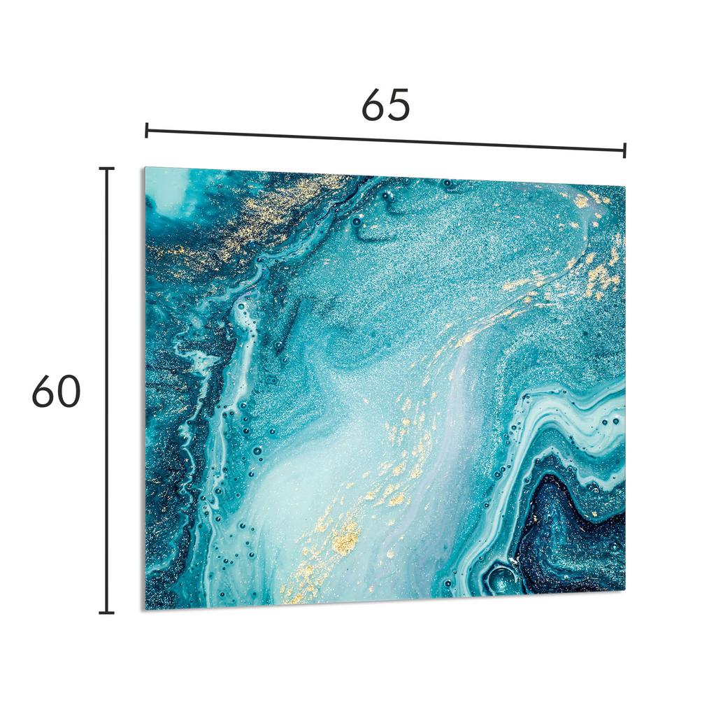 PANEL SZKLANY DO KUCHNI 65x60 Marmur