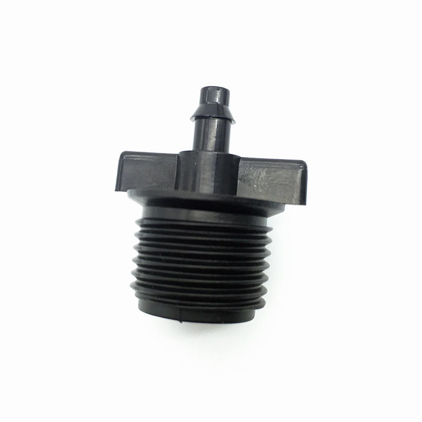 8 pcs 1/2 inch Thread to 4mm Barb Fittings Irrigation Switch Connector Joint Garden Micro Irrigation Parts X-over For 4/7mm Hose