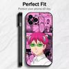 K-Кусуо S-Сайки Из Аниме Катастрофический Чехол Для Телефона Для iPhone17,16,15,14,13,12 Plus,Max Мягкий Силиконовый Черный Чехол