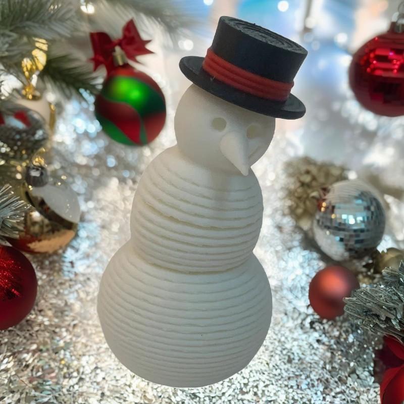 3D-печатная рождественская весенняя игрушка-снеговик для снятия стресса