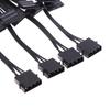 4-контактный 1 штекер на 3/4/5/6 гнездовой разветвитель Sata Power Extension Кабель жесткого диска