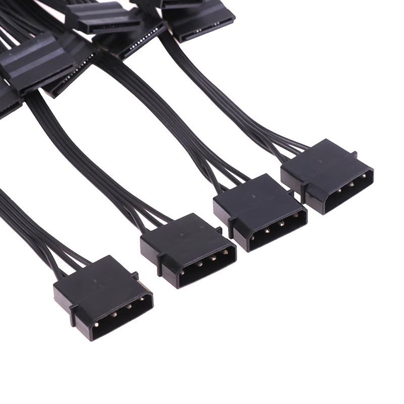 4-контактный 1 штекер на 3/4/5/6 гнездовой разветвитель Sata Power Extension Кабель жесткого диска