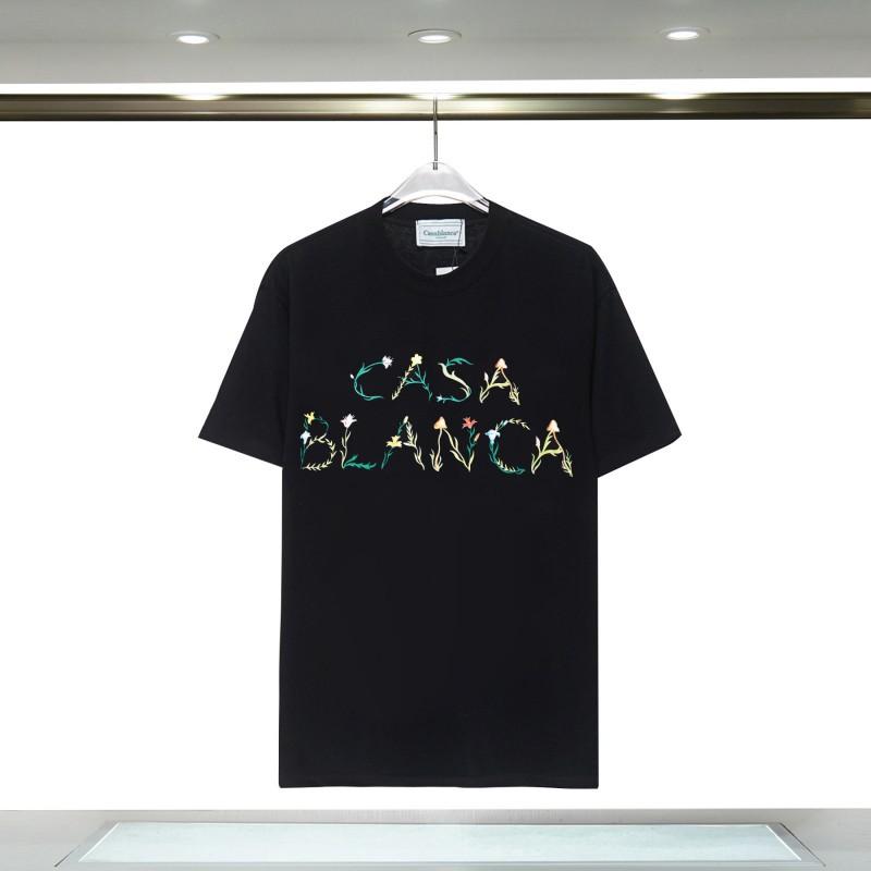 Casablanca 23 spring and summer new fantasy gate starry sky castle casa letter logo short-sleeved couple T-shirt