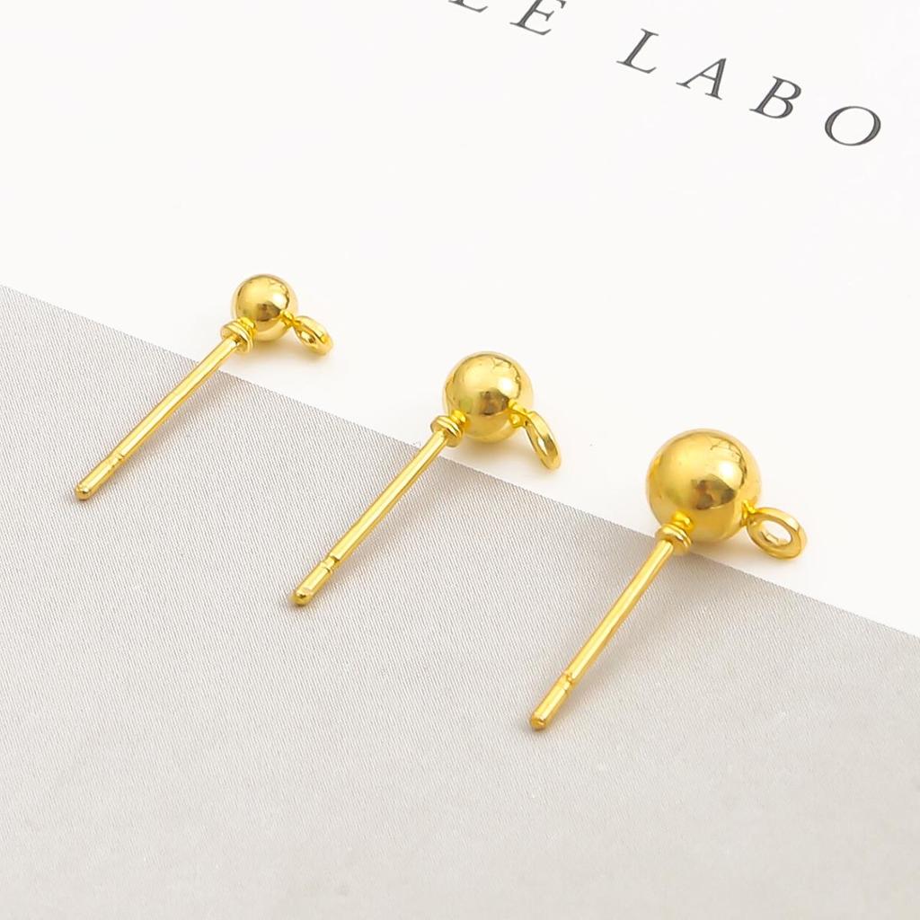 10/50 шт. металлические фурнитура для сережек-гвоздиков, основные стопоры для игл для серег, аксессуары «сделай сам»