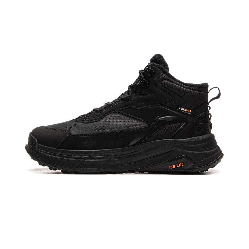 Li Ning Star Path 2 Амортизирующие Скользкие Устойчивые к истиранию Упругие Средние Повседневные Кроссовки Унисекс Черные AGLV079-2