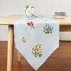 Вышивка Гостиная Домашняя Скатерть для чайного столика Обеденный стол Обычно используемая Носовой платок Прямоугольный Острый угол, Длинный Флажок для стола