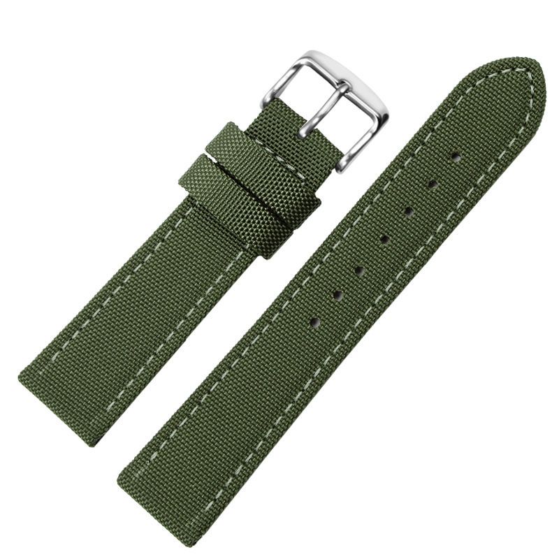 18 мм 20 мм 22 мм Универсальный ремешок из нейлона и холста, водонепроницаемый ремешок для смарт-часов Casio Longines Citizen Tissot Seiko 19 мм 21 мм 23 мм 24 мм