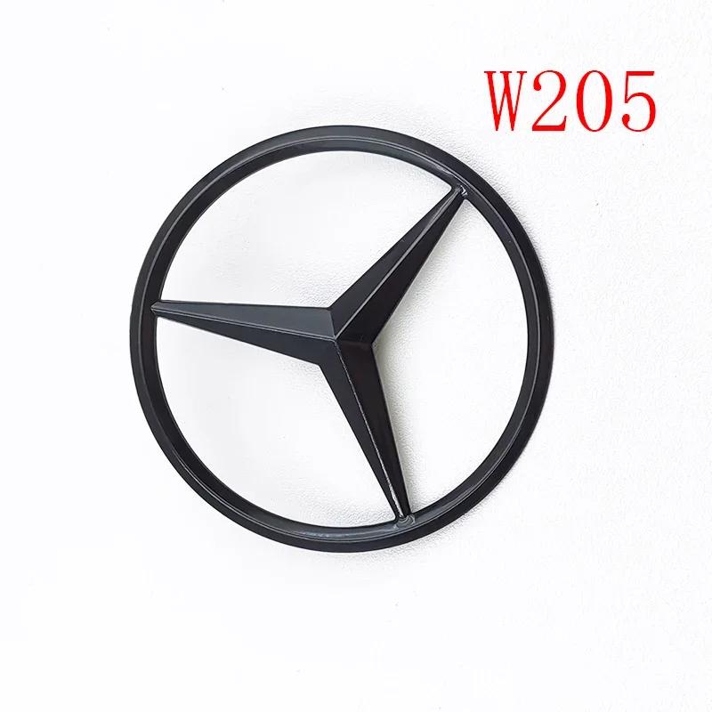 IXEA6 3D Black C63S Logo Letters V8 BITURBO Badge Car Rear Star Sticker Trunk AMG Emblem For Mercedes Benz AMG W205 C205 Accessories