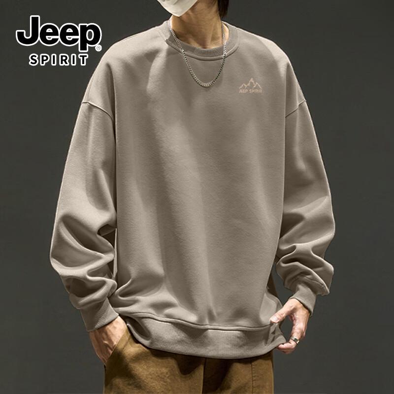 Мужская футболка с длинным рукавом JEEP SPIRIT свободного кроя с графикой