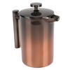 Double Wall Insulation French Press Tea Maker Stainless Steel Coffee Press  For Camping