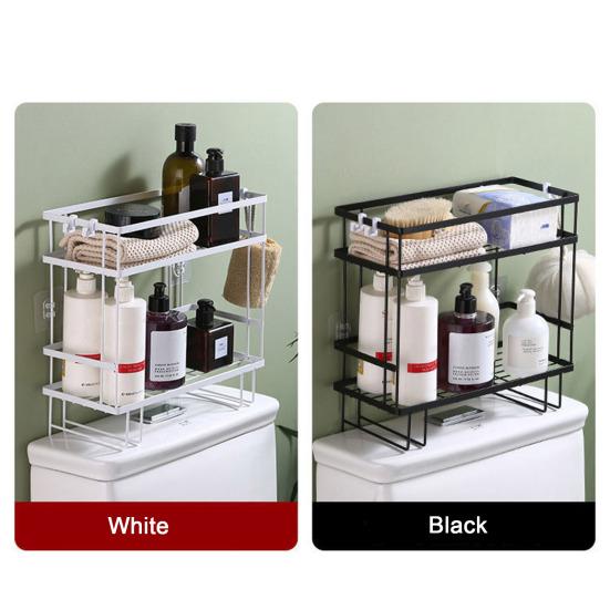 Полка для хранения Yousheng, органайзер для туалета и ванной комнаты, антикоррозийное покрытие, устойчивое к коррозии, установка без сверления, большая вместительная полка для туалета