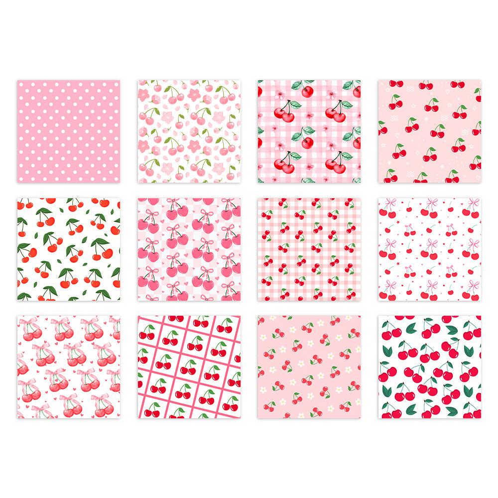 Birthday Party Decoration, Double Adhesive Paper, Pink, Cherry, DIY Gift Box, Packaging Paper, Party Decoration Supplies