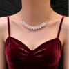 Handwoven Natural Freshwater Pearl Necklace Women's Summer S911 Sterling Silver Accessories Light Luxury Premium Versatile Necklace