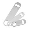 3 Size Durable Beer Bottle Opener Stainless Steel Flat Speed Cap Remover Bar Blade Kitchen Tool Party Supplie