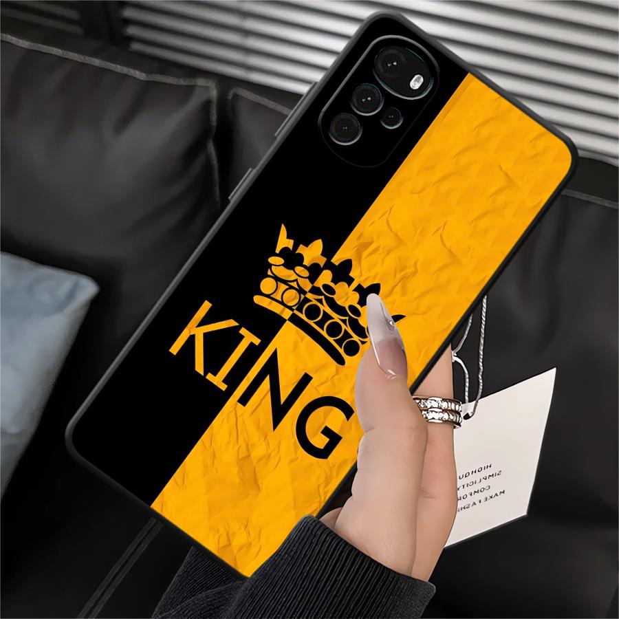 Чехол с буквами 'Crown' для Motorola Moto G52 G51 G73 G50 G71 Edge 20 Pro 30 Lite G53 G30 G60s G22 Edge40 G32