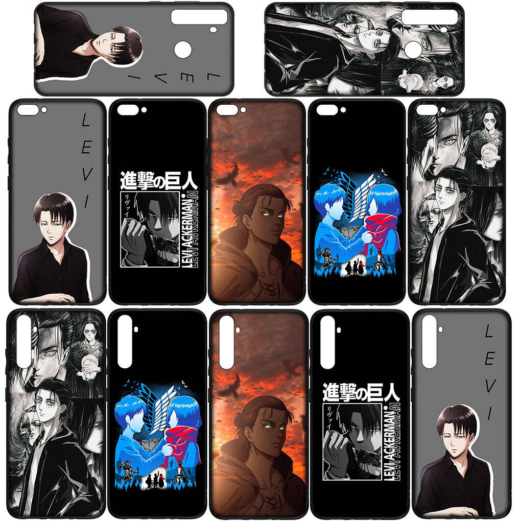 Чехол для телефона Samsung Galaxy S25 S23 S22 S21 S20 S24 Ultra FE A05 A06 A15 A16 A36 A37 A35 A54 A55 A56 A57 A25 A26 A53 A17 Levi Атака титанов Чехол
