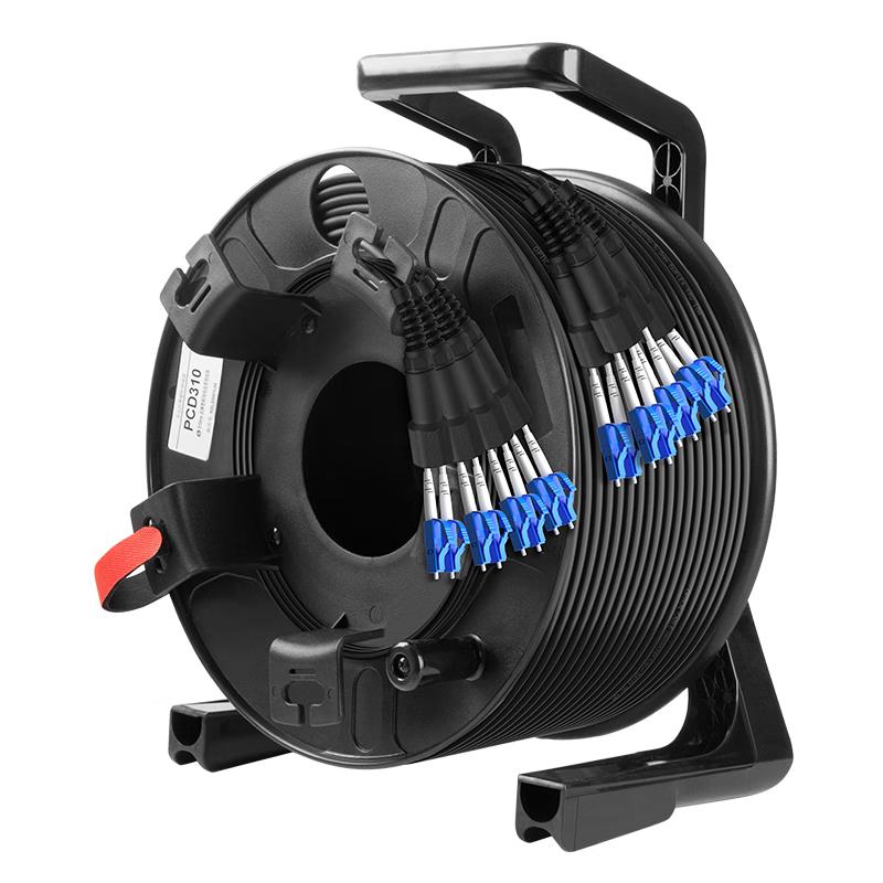 Boyang Armored Waterproof Single-Mode 8-Core Outdoor Field Fiber Optic Cable with Portable Reel