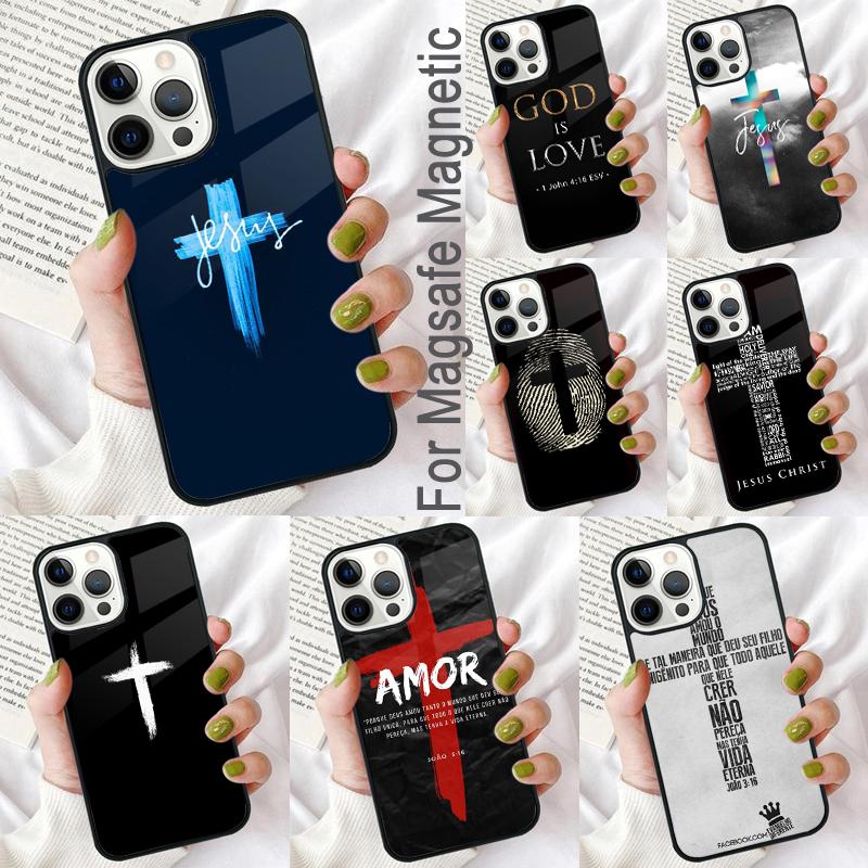 Христианство Молитва Господня Мягкий чехол для телефона для iPhone 17 Air 16e Pro max 15 Pro 13 14 Plus 11 12 MagSafe Магнитный чехол