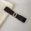 Minimalist Faux Leather Fashion Waist Belt With Alloy Buckle For Office And Casual Wear