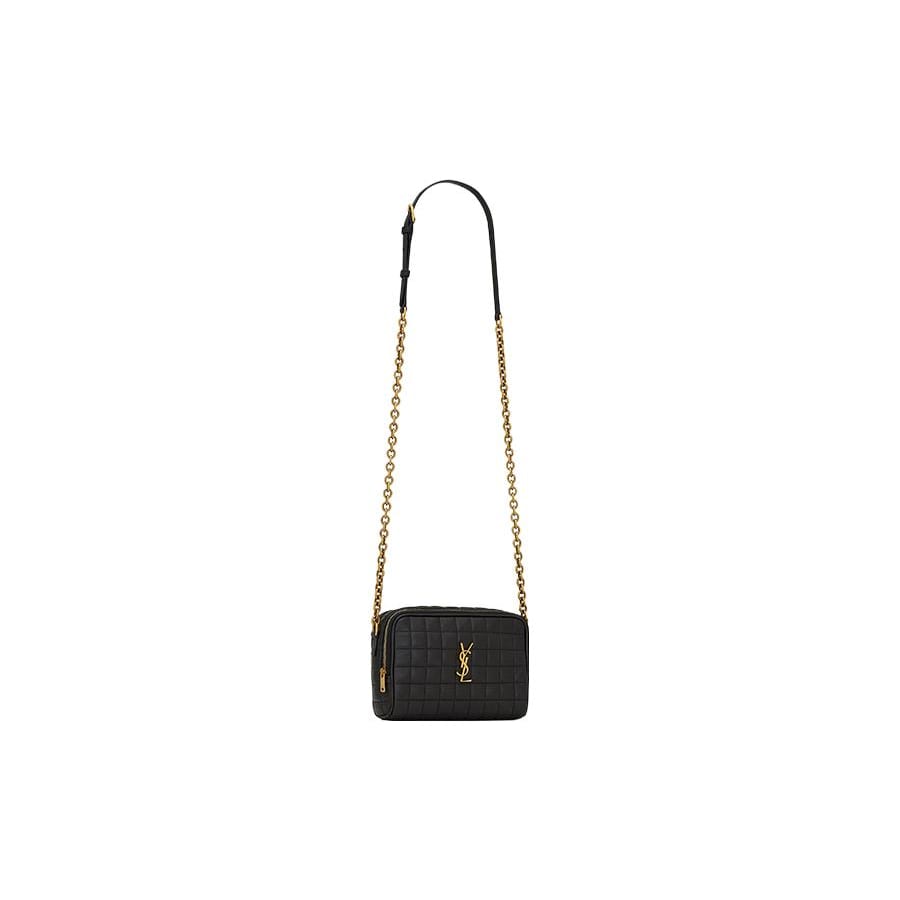 SAINT LAURENT Sheepskin Camera Bag, Shoulder Bag, Crossbody Bag Mini Women's Black 764809-AABVP-1000
