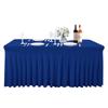 Solid Color Stretch Rectangular Table Skirt for Banquets and Conferences