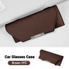 New Leather Car Sun Visor Sunglasses Clip Ticket Card Storage Holder For BMW 1 3 5 Series X1 X4 X5 X7 G20 G38 F20 F39 F48 E46