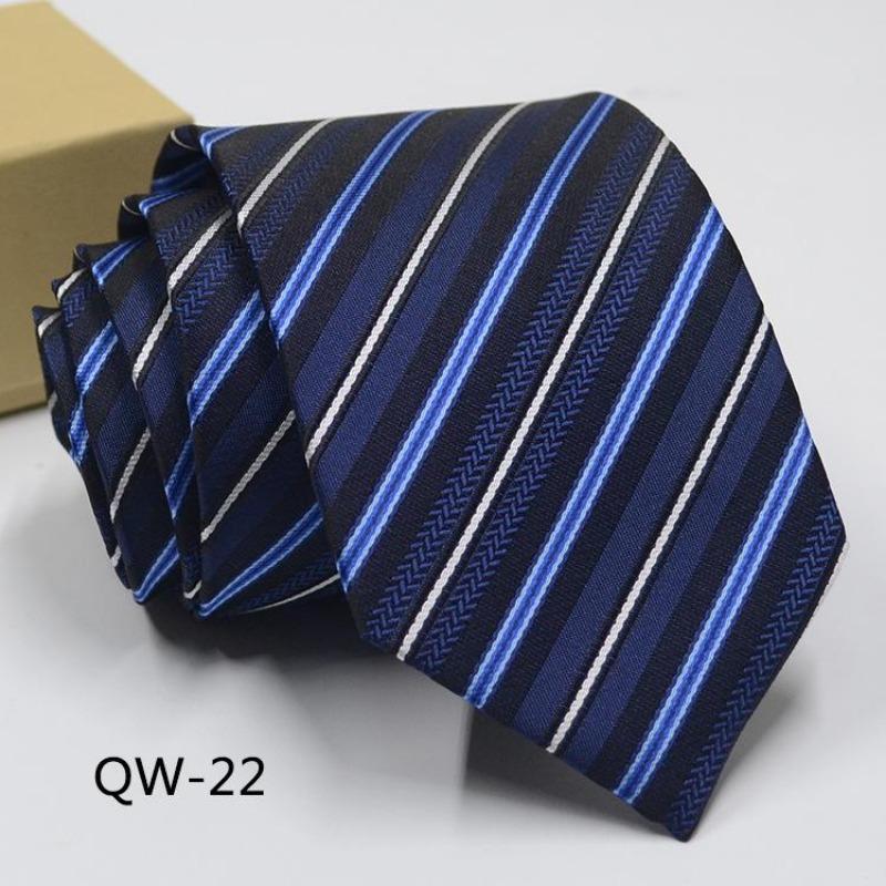 Мужское Платье Деловой Повседневный Профессиональный Жених Свадьба Лучший Муж С Полосатым Жаккардом Изысканный Джентльмен Мужской Премиальный Галстук