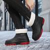 Новые зимние высокие сезонные зимние ботинки, удобные плюшевые хлопковые ботинки с плоской подошвой, водонепроницаемые, нескользящие, теплые зимние ботинки