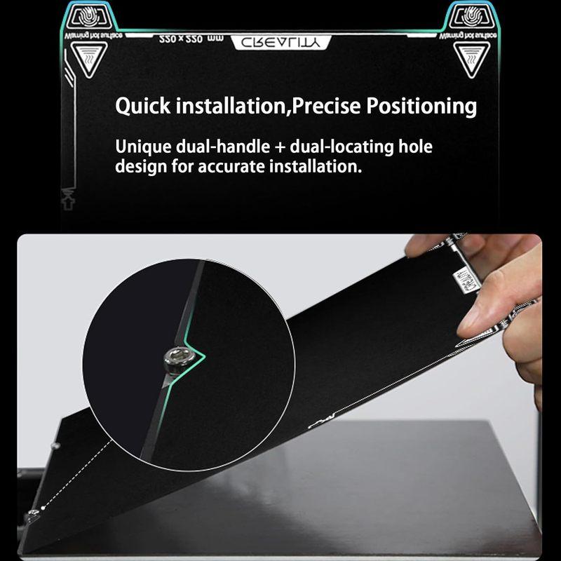 Смоляная платформа Creality Epoxy Resin для K1, Платформа печатного стола 3D-принтера для K1/Ender 3 S1/Ender 3 V3/KE/SE/Ender 5 S1/CR-10 SE